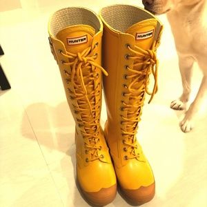 Hunter Lace Up rainboots